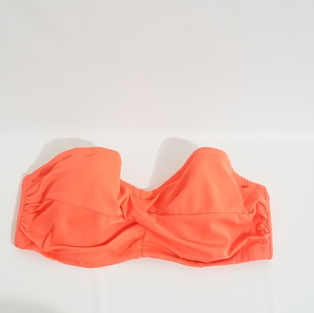 J. CREW Neon Orange Strapless Bikini Top 32D